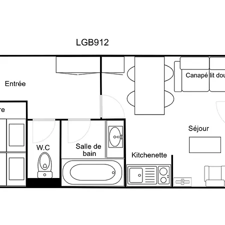 Confortable 2 Pieces Avec Balcon, Animaux Admis, Skis Aux Pieds - Fr-1-182a-9 Apartment Courchevel